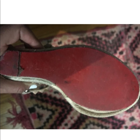 Authentic Louboutin Nude Wedge Heels Size 37 - Picture 4 of 8